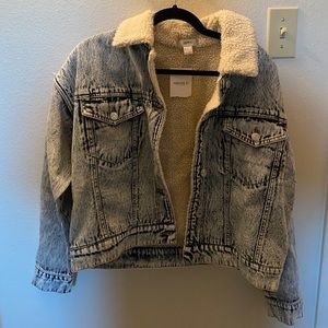 Denim Jacket with Sherpa Lining